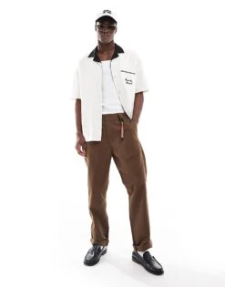 Carhartt WIP Master Relaxed Fit Trousers In Brown For Men -Carhartt WIP Sales 206638877 1 brown 1