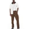 Carhartt WIP Master Relaxed Fit Trousers In Brown For Men