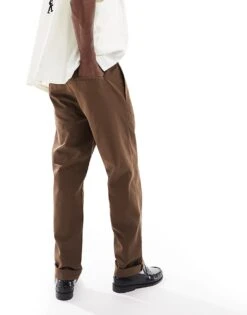 Carhartt WIP Master Relaxed Fit Trousers In Brown For Men -Carhartt WIP Sales 206638877 3