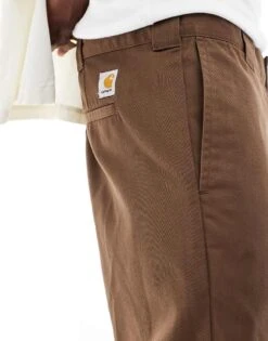 Carhartt WIP Master Relaxed Fit Trousers In Brown For Men -Carhartt WIP Sales 206638877 5