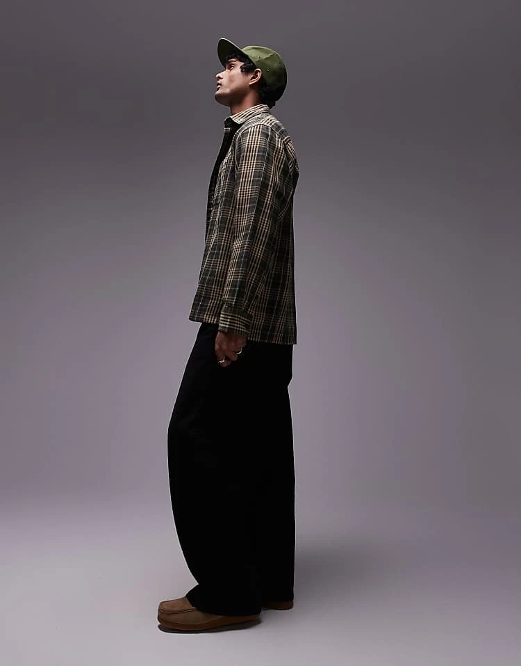 Carhartt WIP Long Sleeve Mandlik Shirt In Green Multi For Men 2 Carhartt WIP Long Sleeve Mandlik Shirt In Green Multi For Men - Image 2