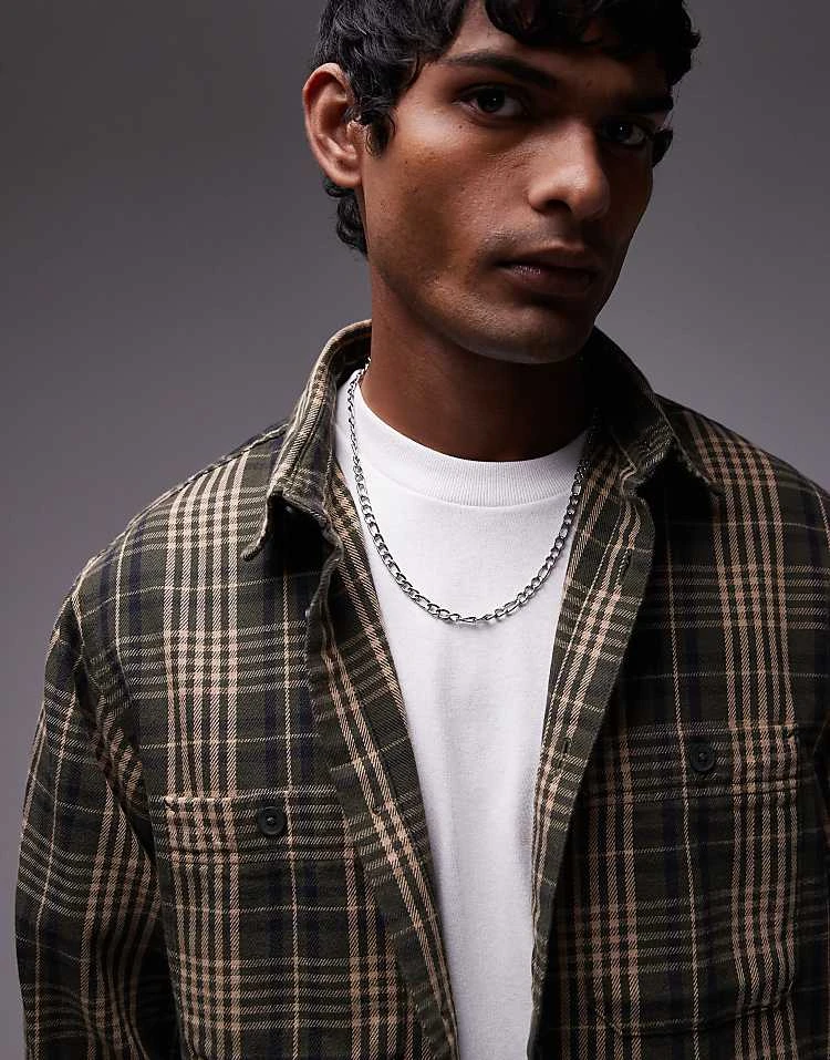 Carhartt WIP Long Sleeve Mandlik Shirt In Green Multi For Men 4 Carhartt WIP Long Sleeve Mandlik Shirt In Green Multi For Men - Image 4