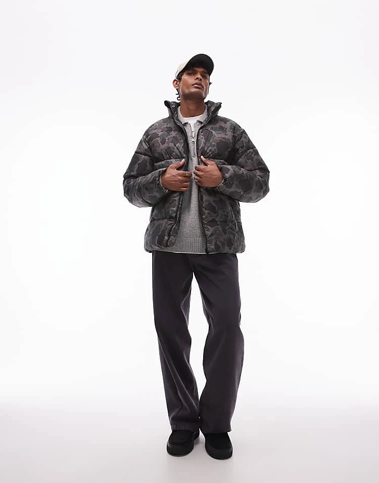 Carhartt WIP Springfield Quilted Zip Up Jacket In Grey For Men White 2 Carhartt WIP Springfield Quilted Zip Up Jacket In Grey For Men White - Image 2