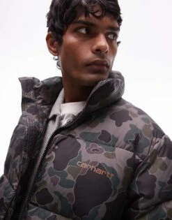 Carhartt WIP Springfield Quilted Zip Up Jacket In Grey For Men White 8 Carhartt WIP Springfield Quilted Zip Up Jacket In Grey For Men White -Carhartt WIP Sales 206638909 4