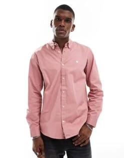 Carhartt WIP Long Sleeve Madison Shirt In Pink For Men -Carhartt WIP Sales 206638935 1 pink 1