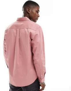 Carhartt WIP Long Sleeve Madison Shirt In Pink For Men -Carhartt WIP Sales 206638935 3