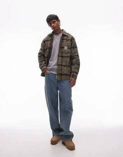 Carhartt WIP Stroy Checked Shirt In Multi Brown For Men 7 Carhartt WIP Stroy Checked Shirt In Multi Brown For Men -Carhartt WIP Sales 206639045 3