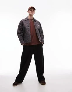 Carhartt WIP Duck Detroit Jacket In Camo Brown For Men