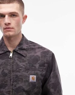 Carhartt WIP Duck Detroit Jacket In Camo Brown For Men -Carhartt WIP Sales 206639046 3