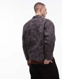 Carhartt WIP Duck Detroit Jacket In Camo Brown For Men -Carhartt WIP Sales 206639046 4