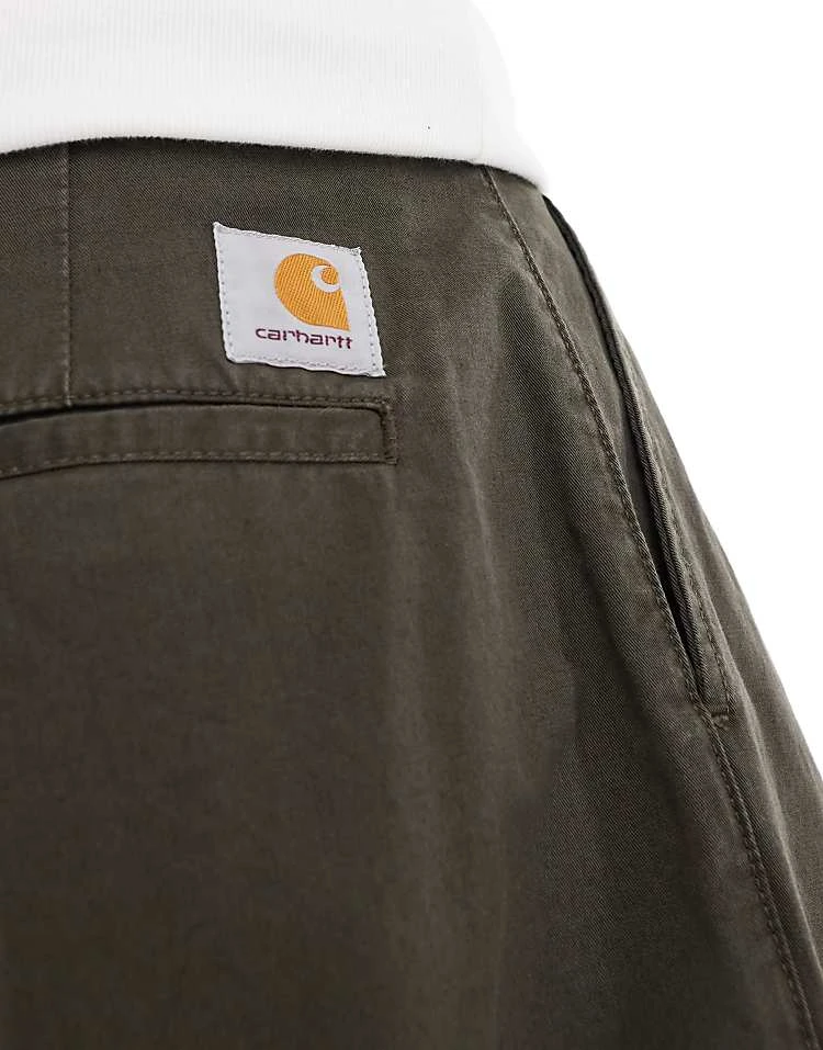 Carhartt WIP Merrick Tapered Fit Trousers In Green For Men 4 Carhartt WIP Merrick Tapered Fit Trousers In Green For Men - Image 4