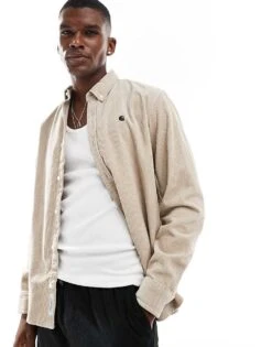 Carhartt WIP Long Sleeve Madison Cord Shirt In Beige For Men -Carhartt WIP Sales 206639116 1 beige 1