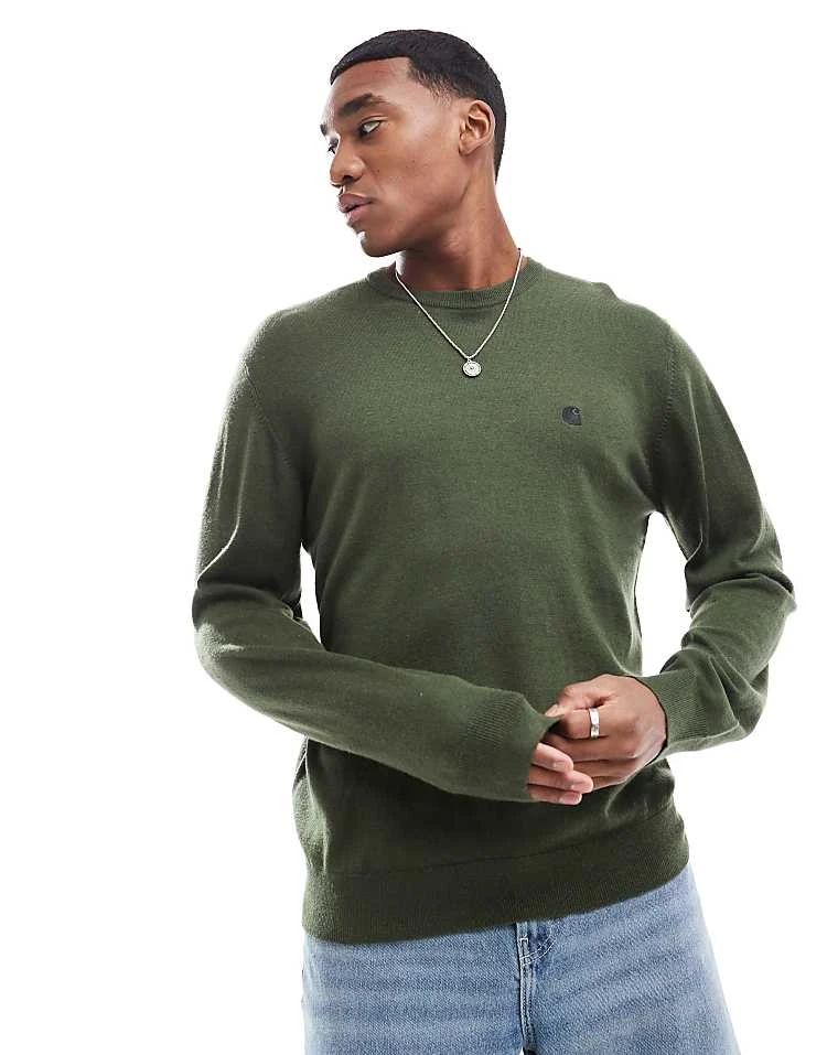 Carhartt WIP Madison Jumper In Green For Men 5 Carhartt WIP Madison Jumper In Green For Men - Image 5