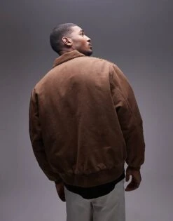 Carhartt WIP Stanton Zip Up Jacket In Light Brown For Men -Carhartt WIP Sales 206639207 4