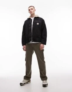 Carhartt WIP Herald Zip Up Jacket In Black For Men -Carhartt WIP Sales 206639230 1 black 1