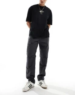 Carhartt WIP Aviation Slim Fit Trousers In Grey For Men 9 Carhartt WIP Aviation Slim Fit Trousers In Grey For Men -Carhartt WIP Sales 206639237 4