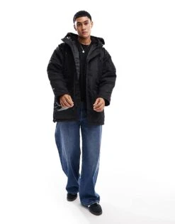 Carhartt WIP Olten Parka Jacket In Black For Men -Carhartt WIP Sales 206639274 4