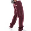 Carhartt WIP Single Knee Relaxed Trousers In Wine For Men