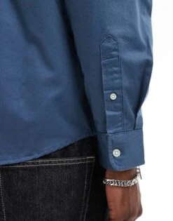 Carhartt WIP Long Sleeve Madison Shirt In Blue For Men -Carhartt WIP Sales 206639388 3