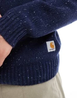 Carhartt WIP Anglistic Jumper In Blue For Men -Carhartt WIP Sales 206639428 3