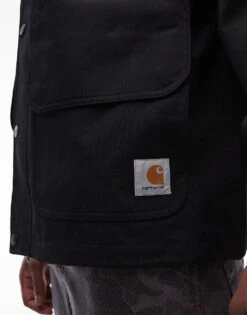 Carhartt WIP Clarton Hooded Jacket In Black For Men -Carhartt WIP Sales 206639490 3