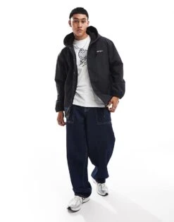 Carhartt WIP Hooded Coach Jacket In Black For Men -Carhartt WIP Sales 206639515 4