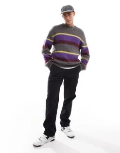 Carhartt WIP Merton Stripe Jumper In Beige Multi For Men 8 Carhartt WIP Merton Stripe Jumper In Beige Multi For Men -Carhartt WIP Sales 206639524 4