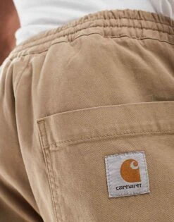 Carhartt WIP Floyde Relaxed Fit Trousers In Beige For Men -Carhartt WIP Sales 206639571 4