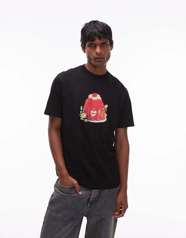 Carhartt WIP Short Sleeve Pudding T-shirt In Black For Men 3 Carhartt WIP Short Sleeve Pudding T-shirt In Black For Men - Image 3