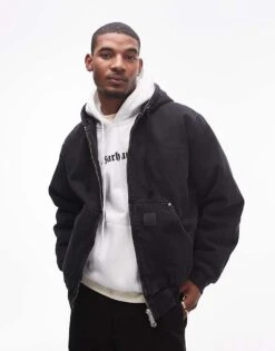 Carhartt WIP OG Active Rivet Jacket In Black For Men