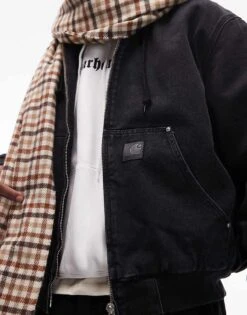 Carhartt WIP OG Active Rivet Jacket In Black For Men -Carhartt WIP Sales 207485850 3