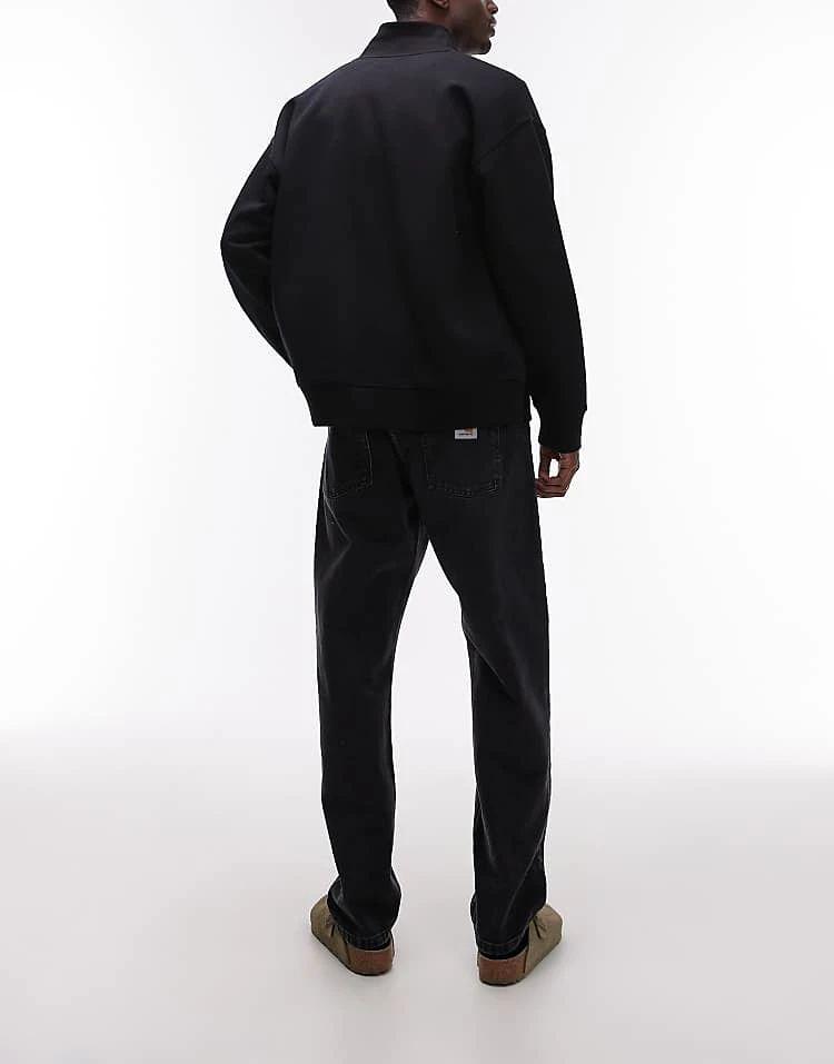 Carhartt WIP Newel Relaxed Tapered Jeans In Black For Men 2 Carhartt WIP Newel Relaxed Tapered Jeans In Black For Men - Image 2