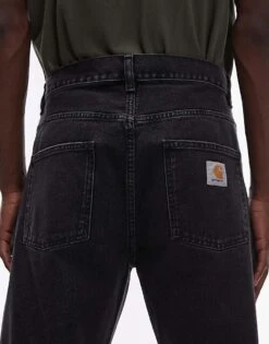 Carhartt WIP Newel Relaxed Tapered Jeans In Black For Men 9 Carhartt WIP Newel Relaxed Tapered Jeans In Black For Men -Carhartt WIP Sales 207485858 4