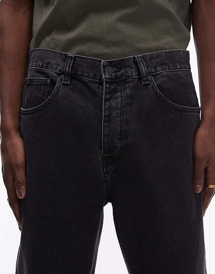 Carhartt WIP Newel Relaxed Tapered Jeans In Black For Men 5 Carhartt WIP Newel Relaxed Tapered Jeans In Black For Men - Image 5