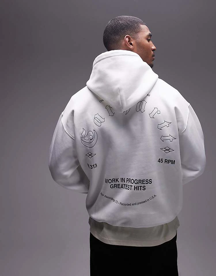 Carhartt WIP Greatest Hits Hoodie In White For Men 1 Carhartt WIP Greatest Hits Hoodie In White For Men