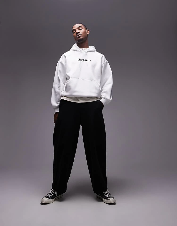 Carhartt WIP Greatest Hits Hoodie In White For Men 3 Carhartt WIP Greatest Hits Hoodie In White For Men - Image 3