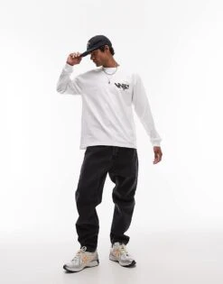 Carhartt WIP Long Sleeve Industry T-shirt In White For Men -Carhartt WIP Sales 207485882 4