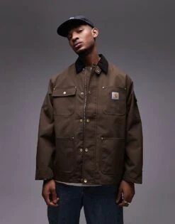 Carhartt WIP Clapton Jacket In Brown For Men -Carhartt WIP Sales 207485890 3