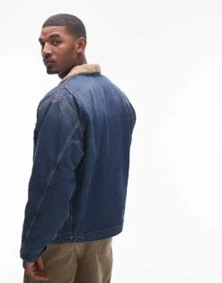 Carhartt WIP OG Detroit Jacket In Blue Wash For Men Mid Blue 8 Carhartt WIP OG Detroit Jacket In Blue Wash For Men Mid Blue -Carhartt WIP Sales 207485925 4
