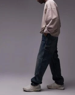 Carhartt WIP Double Knee Jeans In Vintage Wash For Men -Carhartt WIP Sales 207485960 3