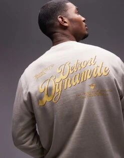 Carhartt WIP Greatest Flicks Sweatshirt In Beige For Men