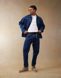 Carhartt WIP Newel Relaxed Tapered Jeans In Mid Wash For Men -Carhartt WIP Sales 207486014 1 midwash 1