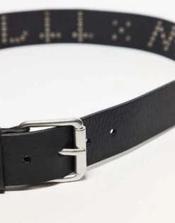 Carhartt WIP Script Studded Leather Belt In Black For Unisex -Carhartt WIP Sales 207486039 3