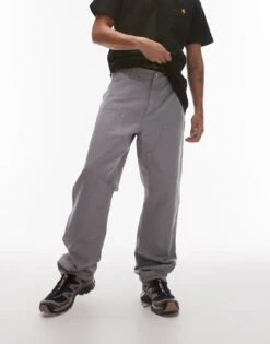 Carhartt WIP Double Knee Jeans In Grey For Men -Carhartt WIP Sales 207486293 4