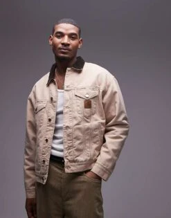 Carhartt WIP Dayton Trucker Jacket In Beige For Men -Carhartt WIP Sales 207486321 1 beige 1