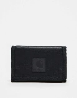 Carhartt WIP Norwich Wallet In Faux Leather For Unisex Black