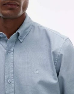 Carhartt WIP Long Sleeve Bolton Shirt In Light Blue For Men -Carhartt WIP Sales 207486369 4