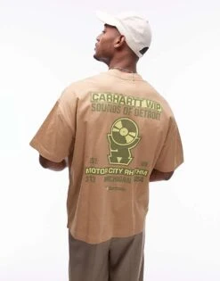 Carhartt WIP Short Sleeve Harttronix T-shirt In Beige For Men