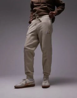 Carhartt WIP American Script Jogger In Beige For Men