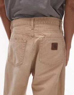 Carhartt WIP Landon Loose Straight Jeans In Beige For Men -Carhartt WIP Sales 207486572 4